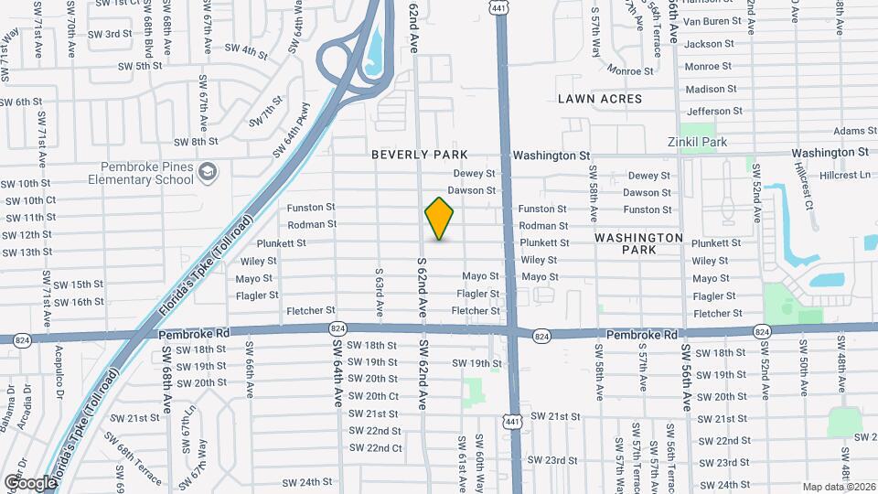 6118 Plunkett St Map and Location Details