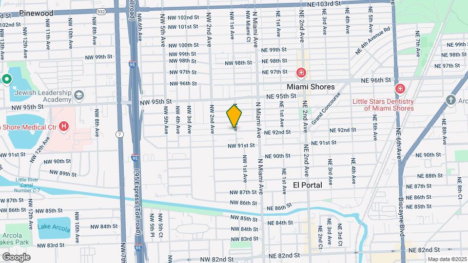 105 NW 92nd St Map and Location Details