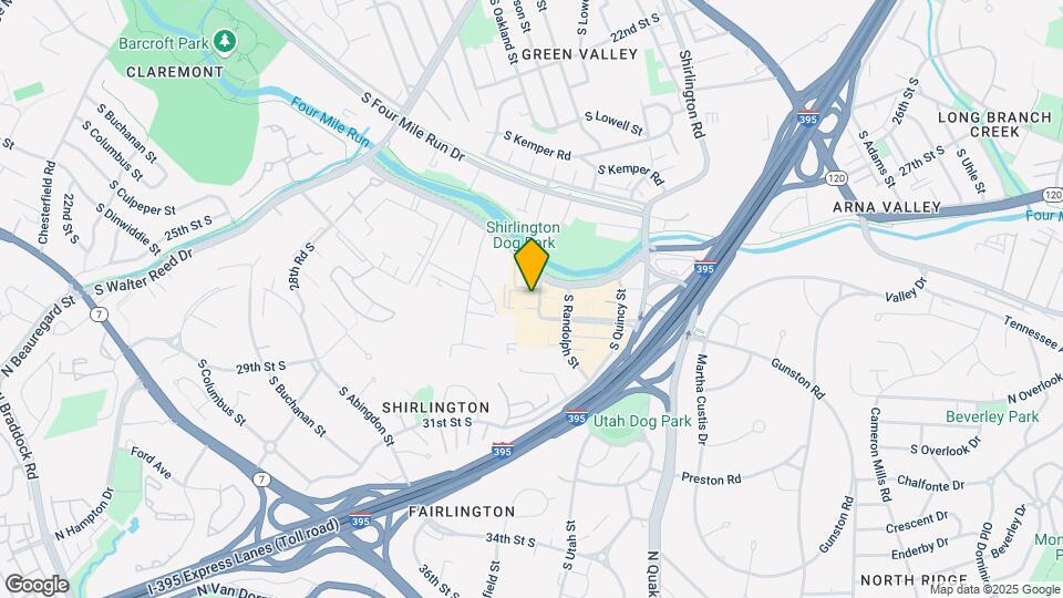 Delancey at Shirlington Village Map and Location Details