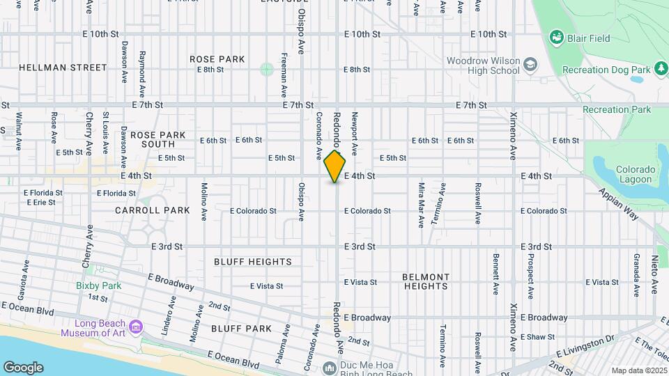 383 Redondo Ave Mapa y Detalles de la Ubicación