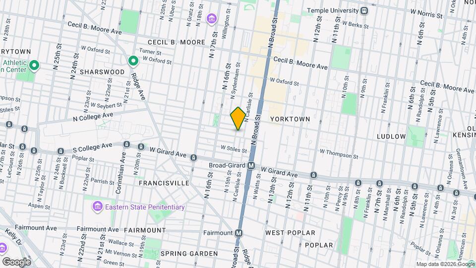 1305 N 15th St Map and Location Details