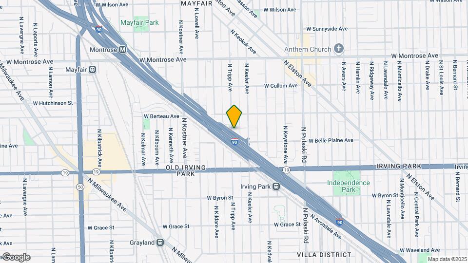4121 N Tripp Ave Map and Location Details
