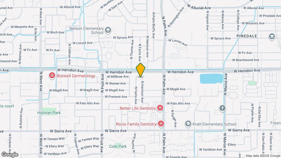 6737 N Harrison Ave Map and Location Details