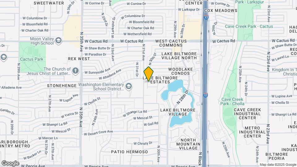 3029 W Sierra St Map and Location Details