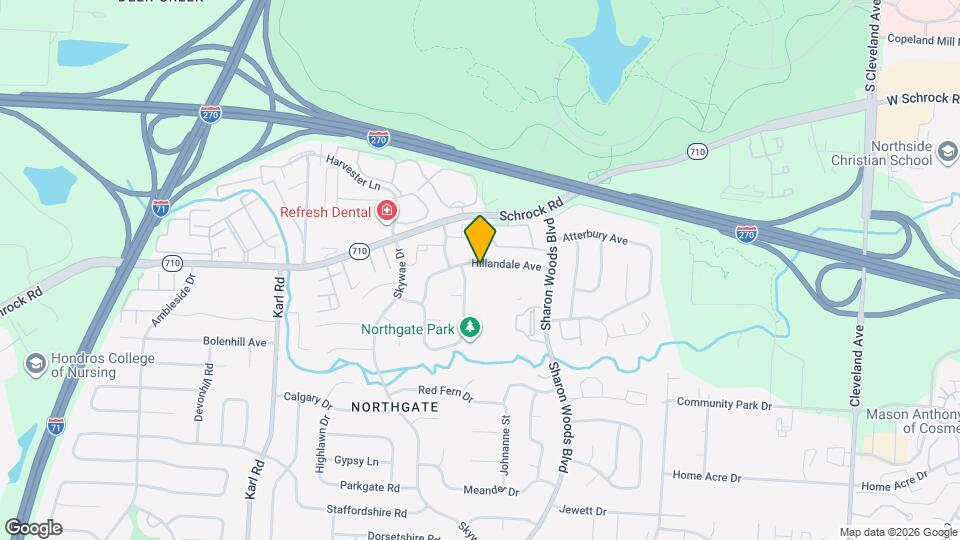 1861 Hillandale Ave Mapa y Detalles de la Ubicación