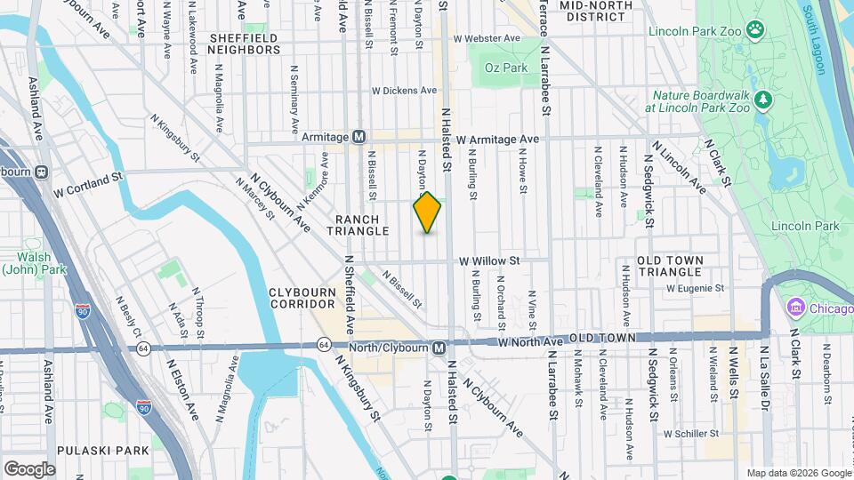 1829 N Dayton St Map and Location Details