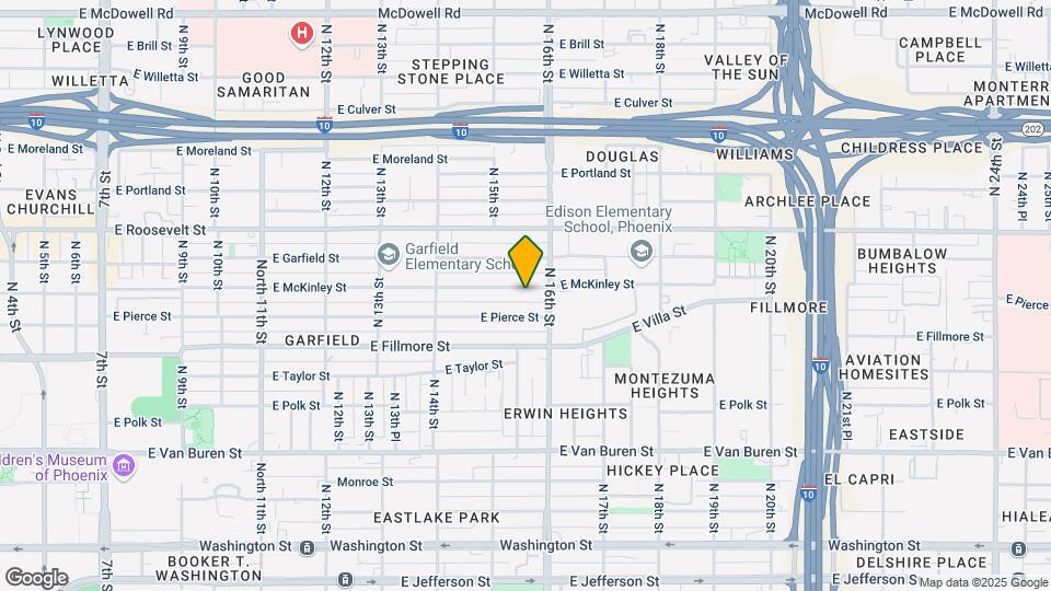 1529 E McKinley St Map and Location Details