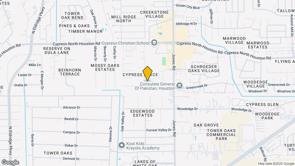 11906 Cypress Pl Dr Map and Location Details
