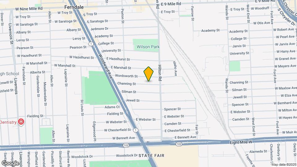 389 Channing St Map and Location Details