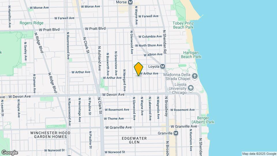 6458 N Wayne Ave Mapa y Detalles de la Ubicación