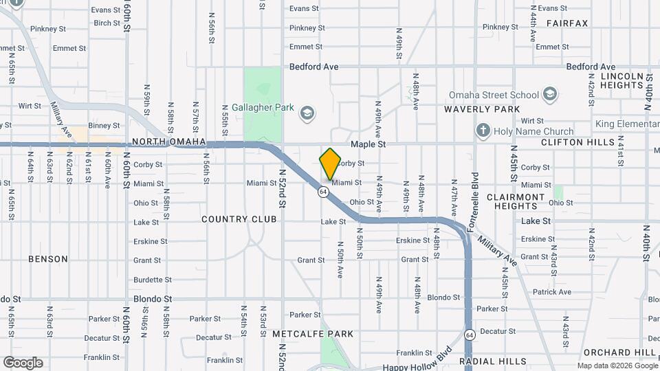 5039 Miami St Map and Location Details