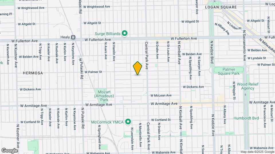 3636 W Shakespeare Ave Map and Location Details