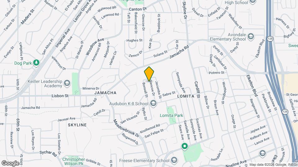 864 Glencoe Dr Map and Location Details