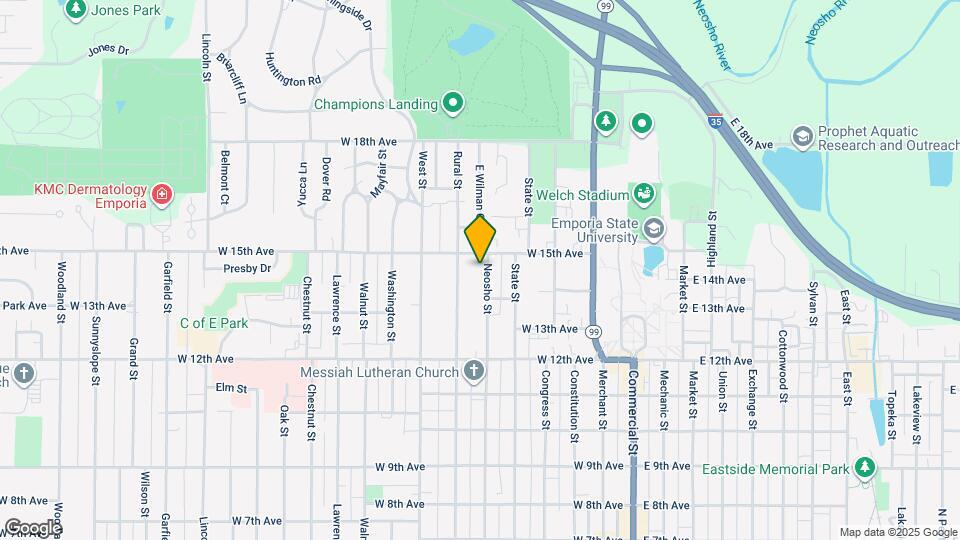 1415 Neosho St Map and Location Details