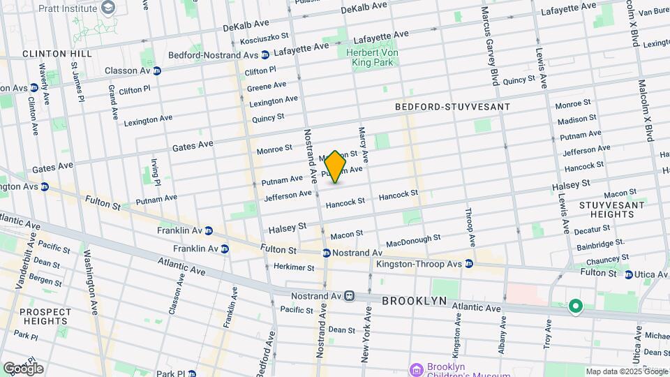 215 Jefferson Ave Mapa y Detalles de la Ubicación