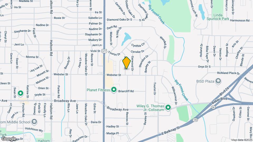 3510 Reeves St Map and Location Details