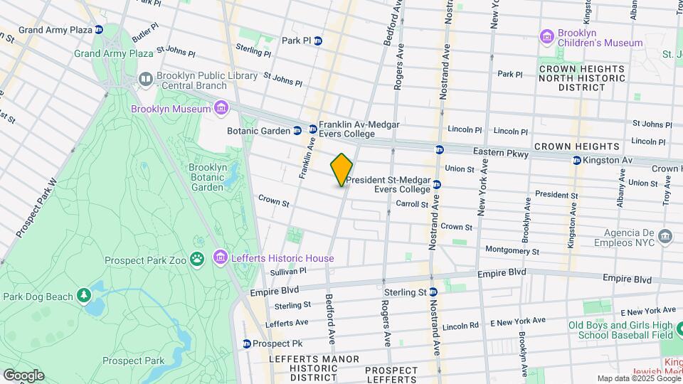 1610 Bedford Ave Mapa y Detalles de la Ubicación
