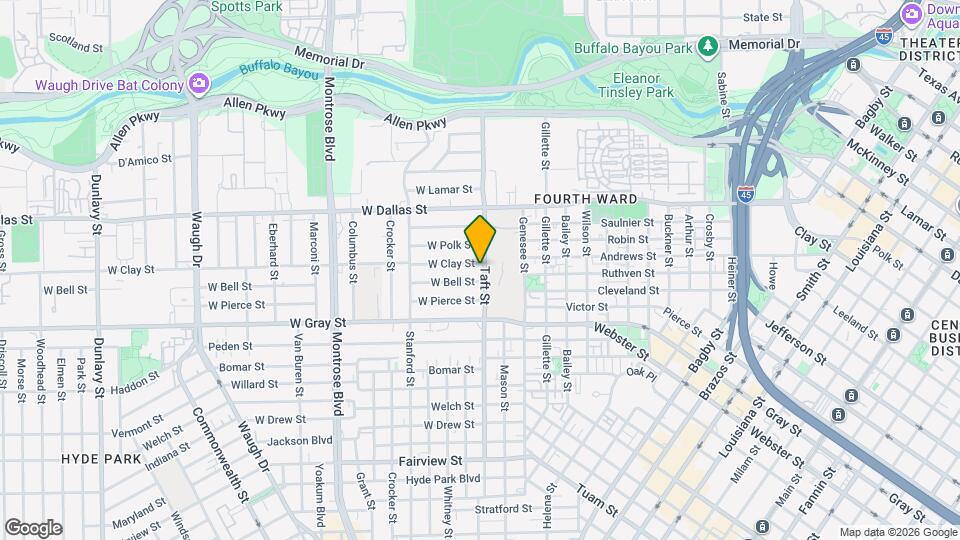 301 W Clay St Map and Location Details