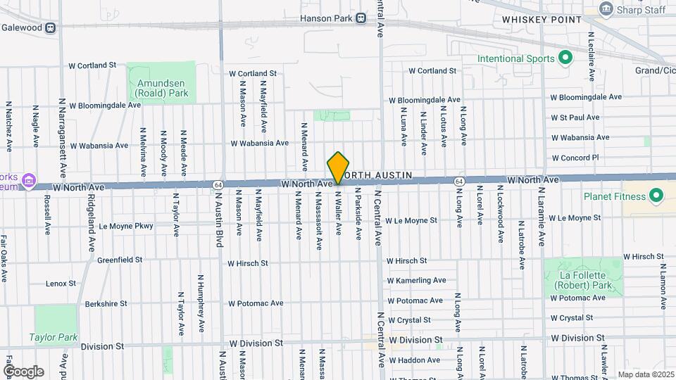 1549 N Waller Ave Map and Location Details