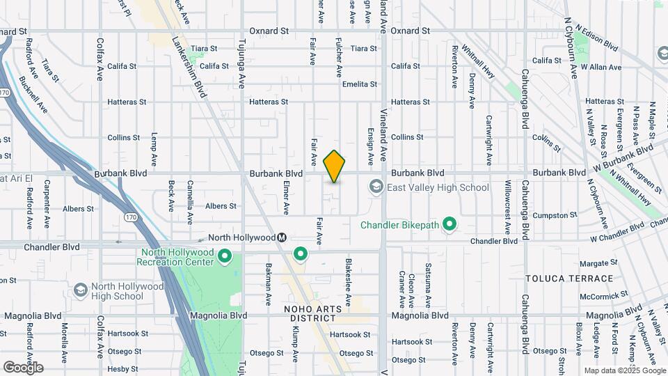 5549 Fulcher Ave Map and Location Details