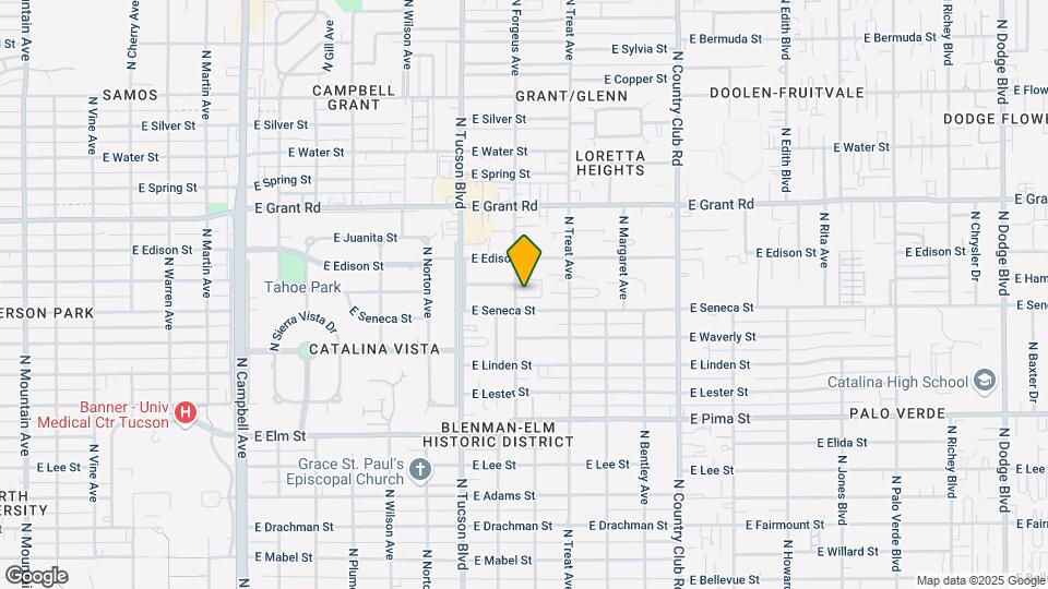 2114 N Forgeus Ave Map and Location Details