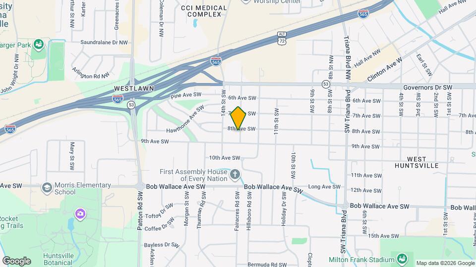 2302 13th St SW Map and Location Details