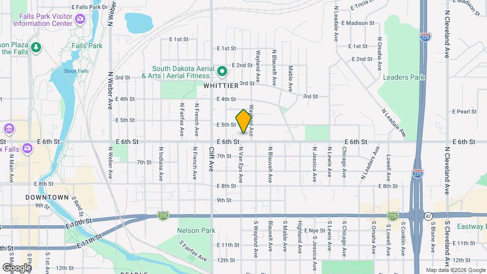 3 Bedroom 1 Bathroom Home For Rent In Sioux Falls Map and Location Details