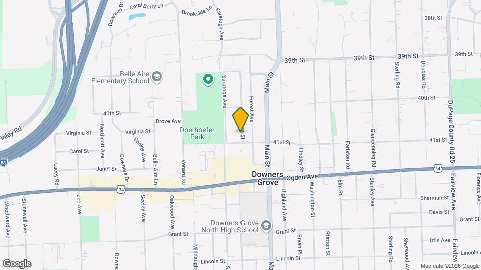 4133 Saratoga Ave, Unit Room to Rent Map and Location Details
