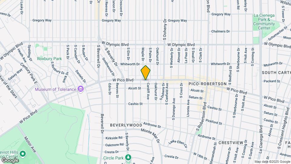 92 Pico Map and Location Details