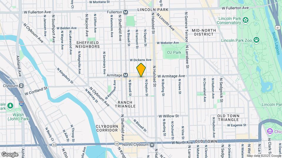 851 W Armitage Ave Map and Location Details