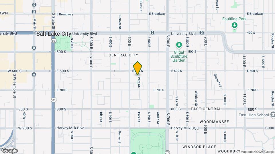 620 S Park St Mapa y Detalles de la Ubicación
