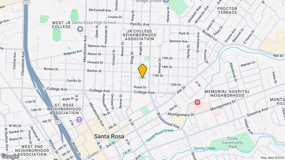 630 Wright St Map and Location Details