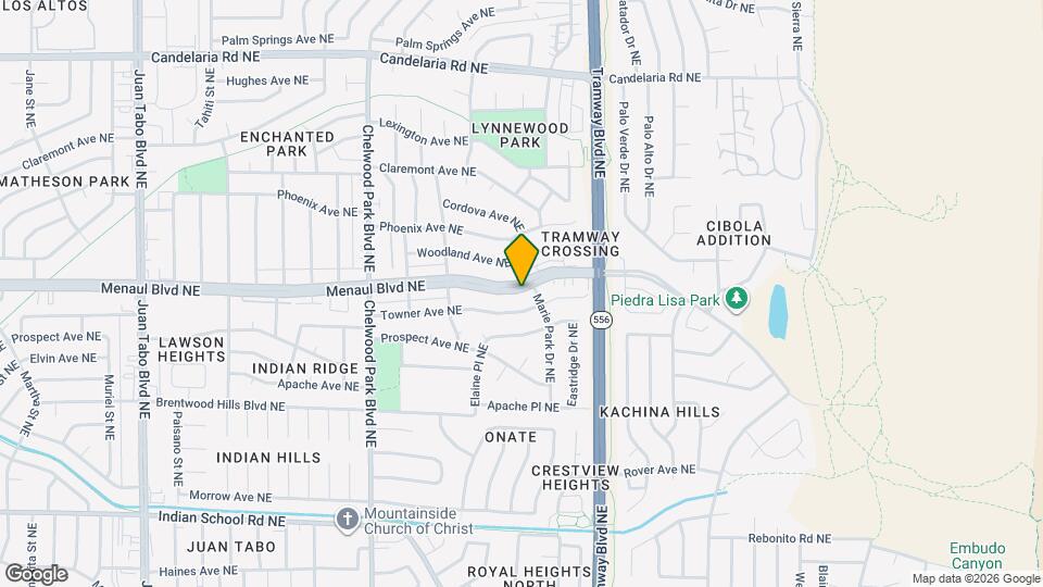 12244 Menaul Blvd NE Map and Location Details