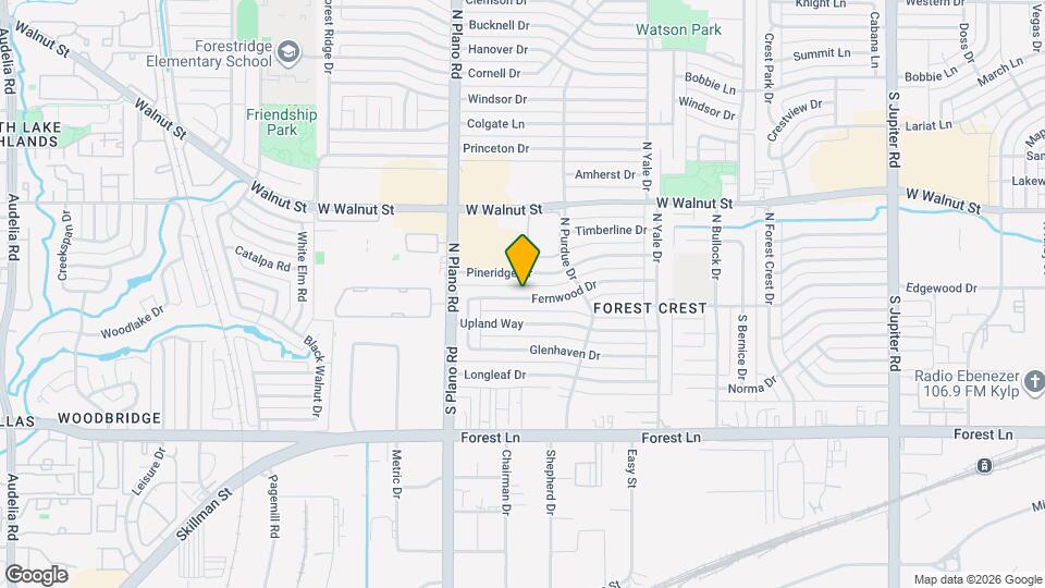 4301 Fernwood Dr Map and Location Details