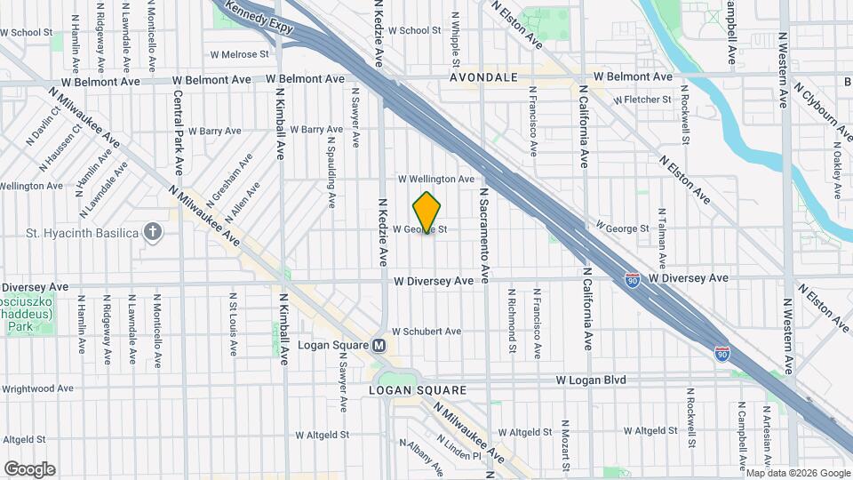 2848 N Albany Ave Map and Location Details