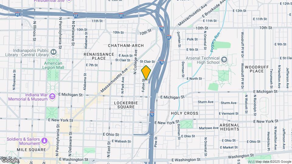 740 E North St Mapa y Detalles de la Ubicación