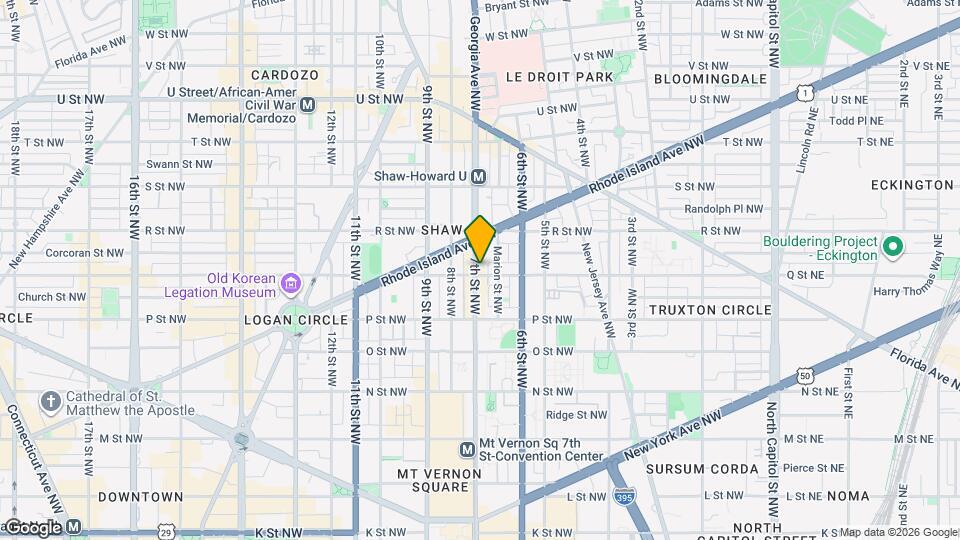 645 Q St NW Map and Location Details