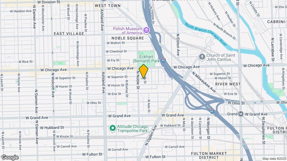 712 N Ada St, Unit #1 Map and Location Details