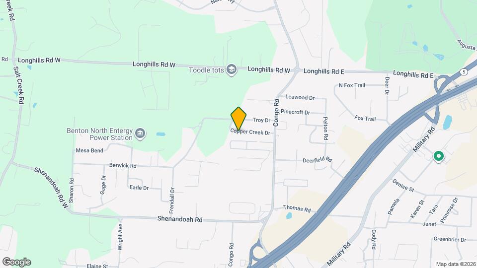 1201 Copper Creek Dr Map and Location Details