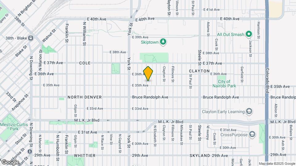 3510 Columbine St Mapa y Detalles de la Ubicación