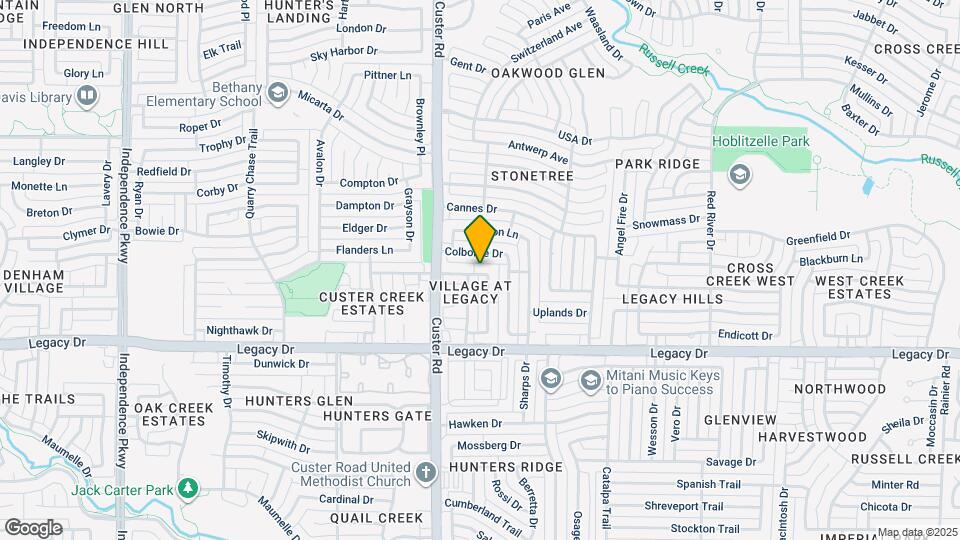2101 Broadstone Dr Map and Location Details