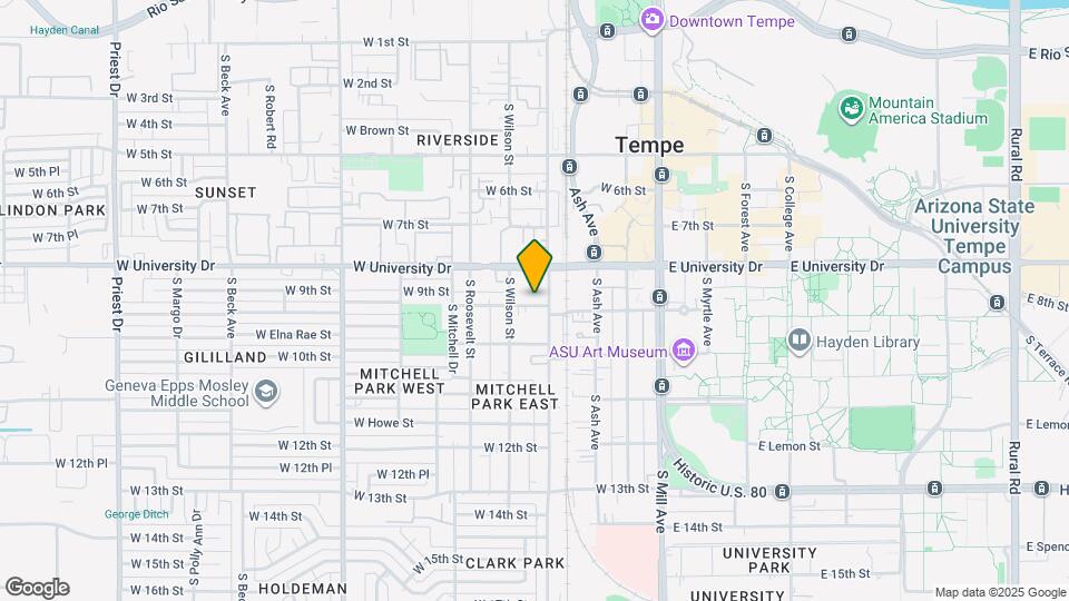 842 S Farmer Ave Map and Location Details