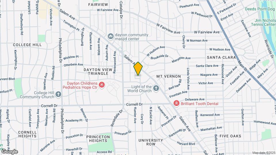 1713 Emerson Ave Map and Location Details