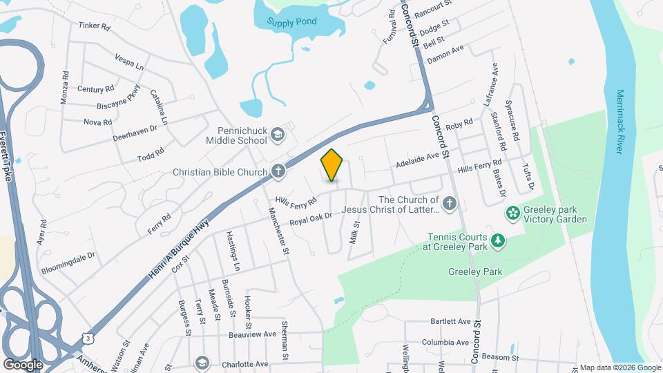 126 Hills Ferry Rd, Unit 2nd Floor Map and Location Details