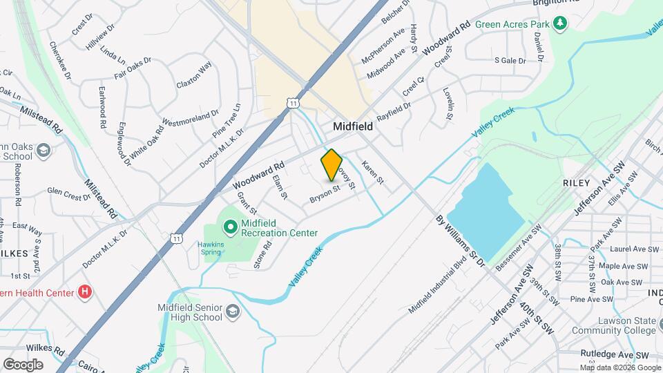 1616 Bryson St Map and Location Details