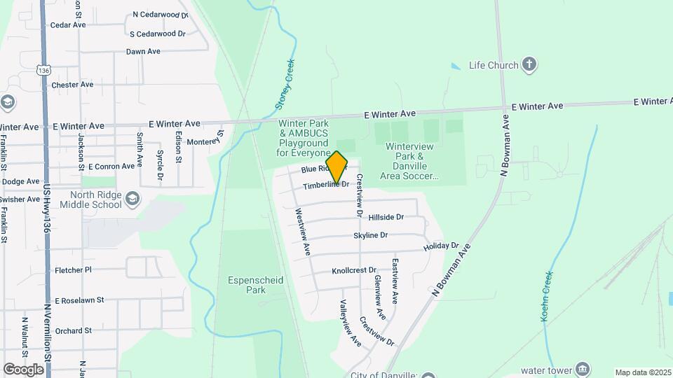 920 Timberline Dr Map and Location Details