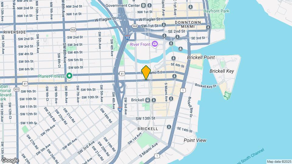 One Twenty Brickell Residences Map and Location Details