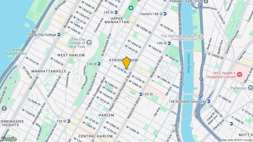 203 W 137th St Map and Location Details