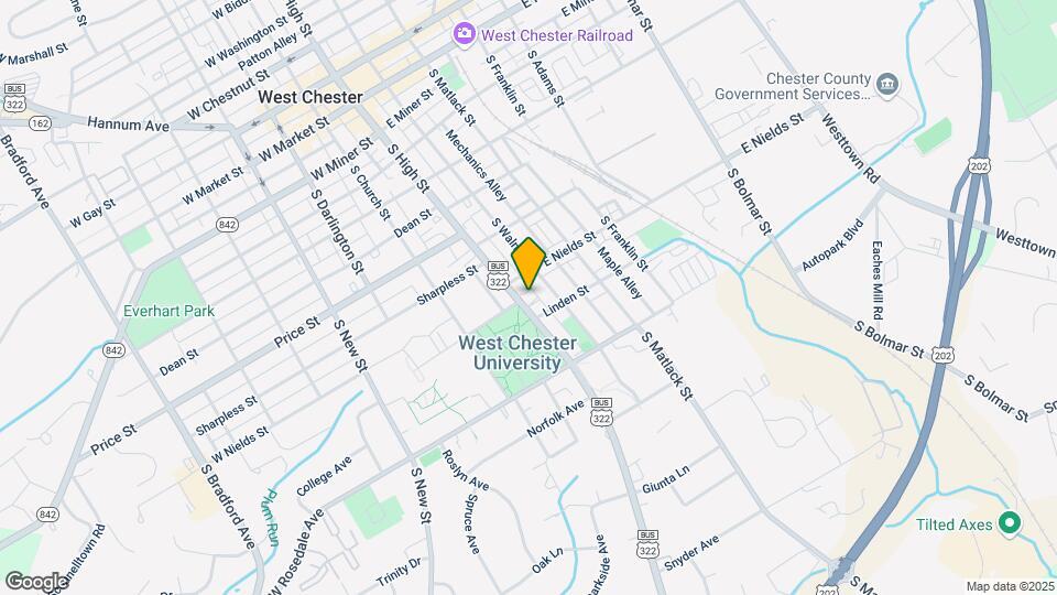 609 S High St, Unit E Map and Location Details