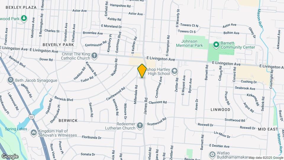 1297 S James Rd Map and Location Details